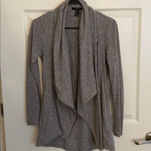 Gray zip up sweater